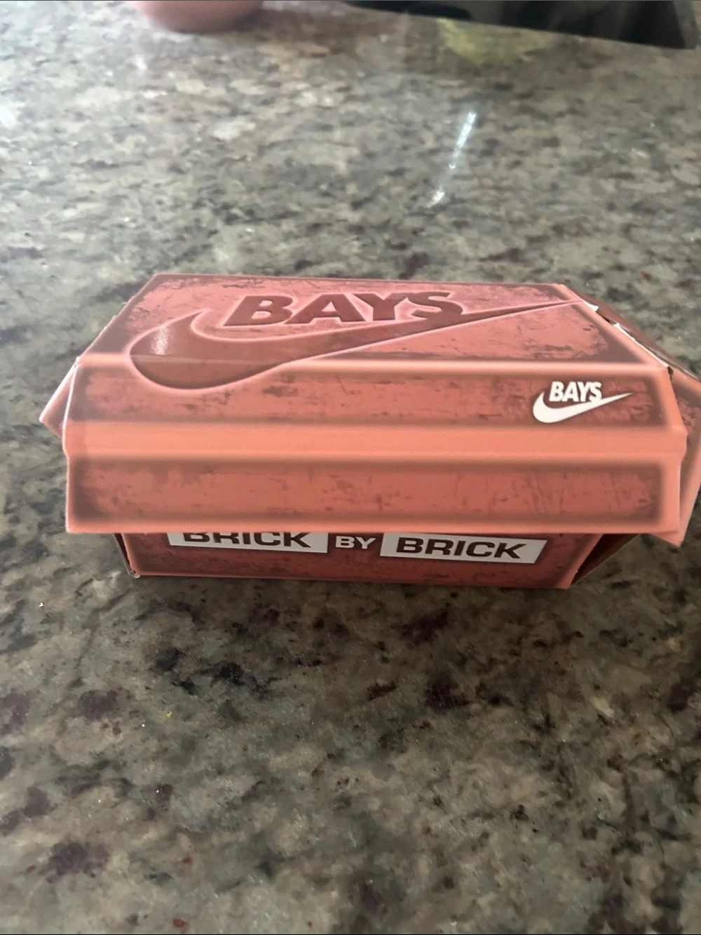 BAYSFINEST NIKE JORDAN GRINDER Brick by Brick Red Sneaker Accessory Box